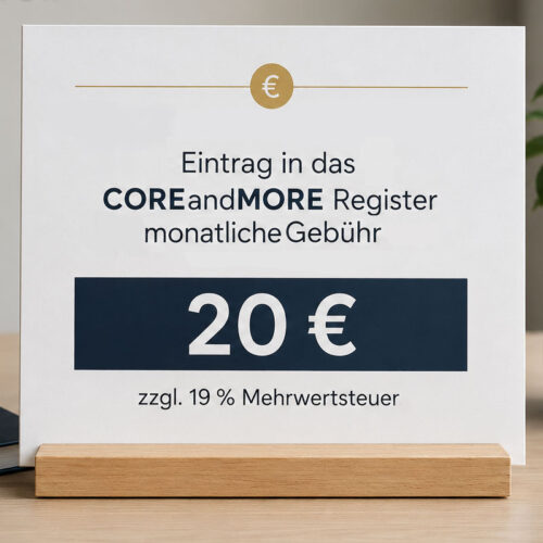 COREandMORE Register